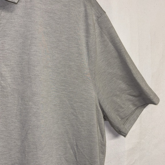 Lululemon Men’s Grey Stripped Evolution Polo Size XL - Picture 4 of 8